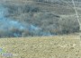 Горяха треви и храсти край Врачеш