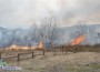 Горят няколко декара сухи треви и храсти