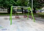 Монтираха съоръженията за игра на новата детска площадка на ул. „Дико Илиев“