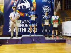 Сергей Стоев с бронзов медал на Балканския шампионат по борба