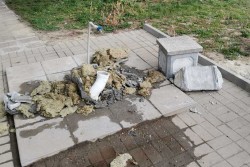 Установено е лицето, потрошило чешмата на „Площад 20“