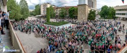 Стотици приветстваха шампионите в центъра на Ботевград, мощна заря освети площада /снимки/