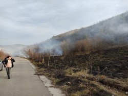 Отново пожар в землището на Новачене