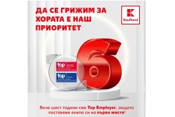 Kaufland България с рекорден резултат при сертификацията си като Top Employer за 6 поредна година