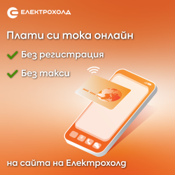 Клиентите на Електрохолд вече могат да плащат сметките си за електроенергия в сайта на компанията без регистрация