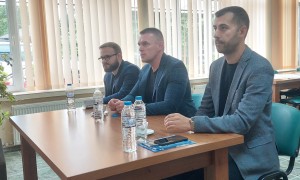 Кандидати за депутати от листата на ГЕРБ  на предизборна среща в Трудовец