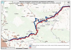 За улеснение на трафика за Коледа и Нова година се променя организацията на движение през тунелите „Топли дол“ и „Правешки ханове“ на АМ „Хемус“ 