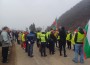 Протест затвори за около час стария път за София