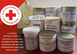 Българският Червен кръст започва раздаването на хранителни продукти на уязвими граждани