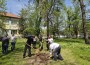 Общински съветници и ученици засадиха редки видове дръвчета в двора на гимназията