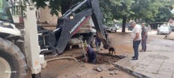 Водопроводна авария на улица „Рила”