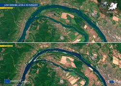 Горещините свалиха Дунав до критично ниски нива в Унгария